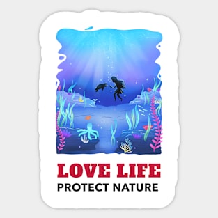 Love Life Protect Nature No. 2 Sticker